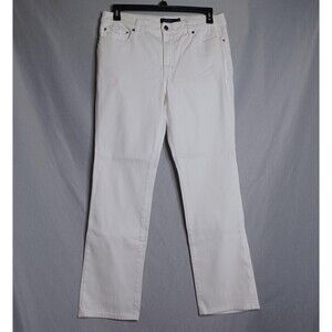 Lauren Ralph Lauren Jeans Womens 12 Straight Leg Stretch Denim Classic Pants